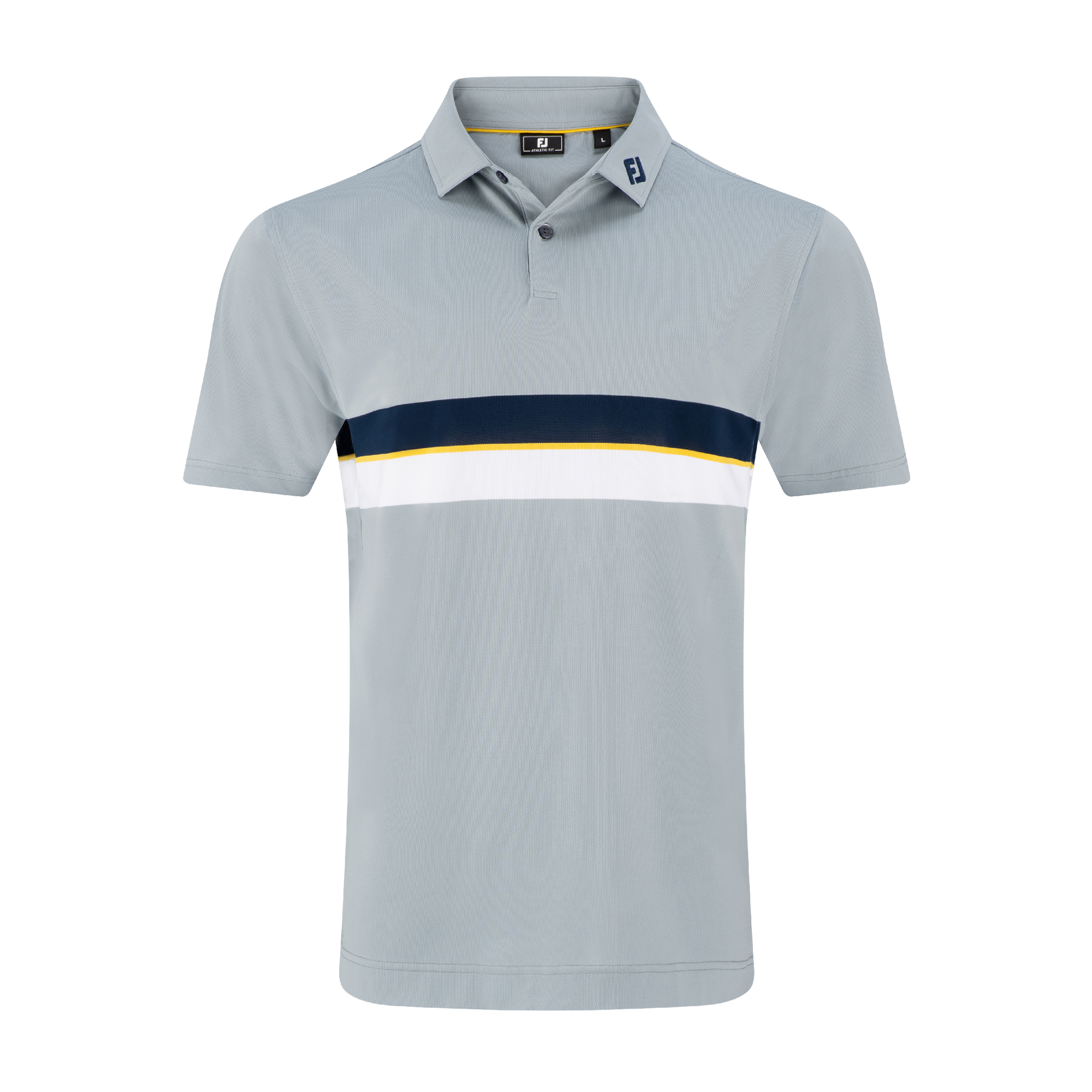 Lisle Stretch Pique Double Chest Band Polo