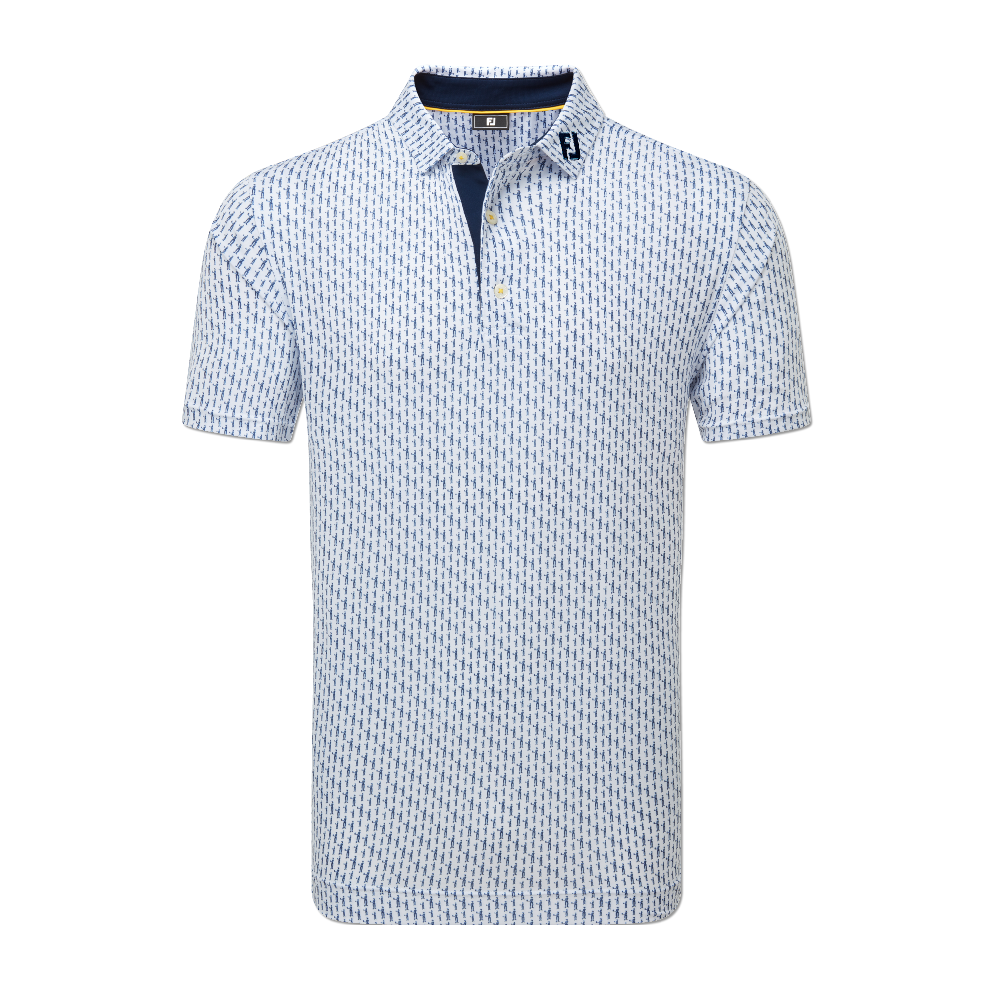 Lisle Golf Figure Print Polo