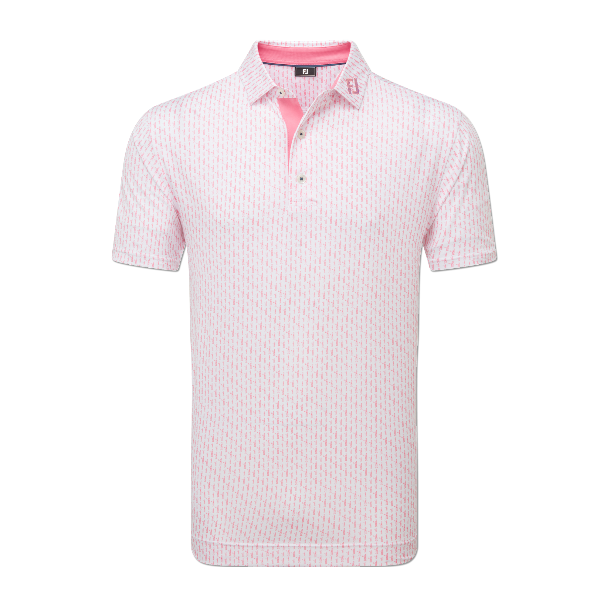 Lisle Golf Figure Print Polo