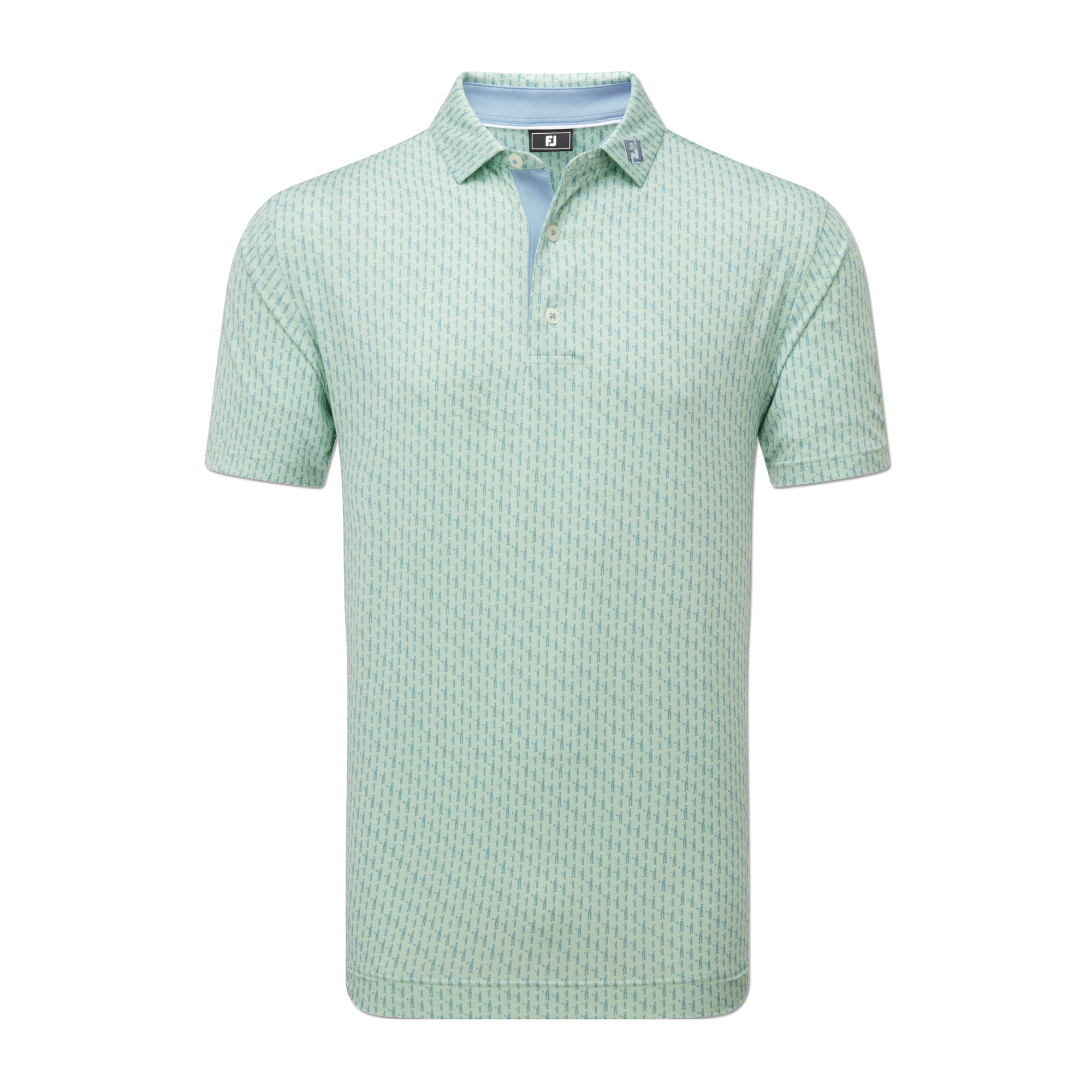 Lisle Golf Figure Print Polo