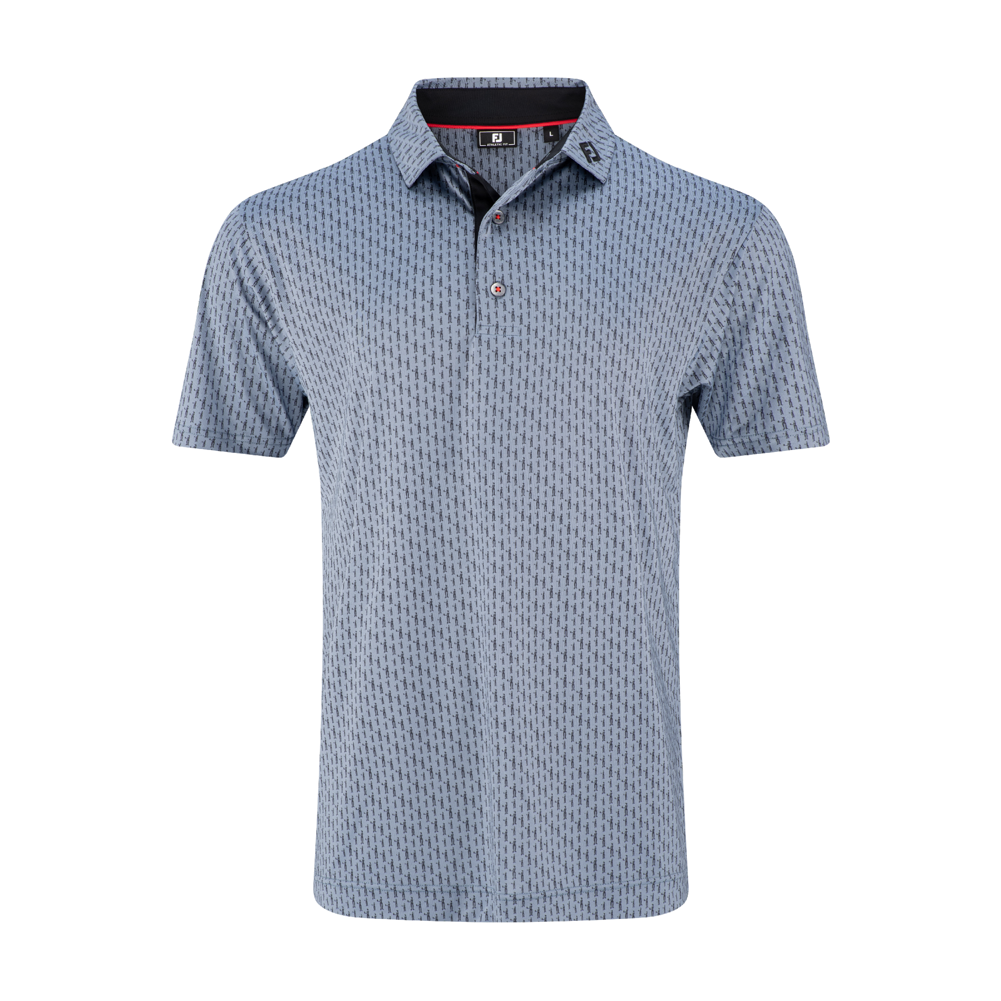 Lisle Golf Figure Print Polo