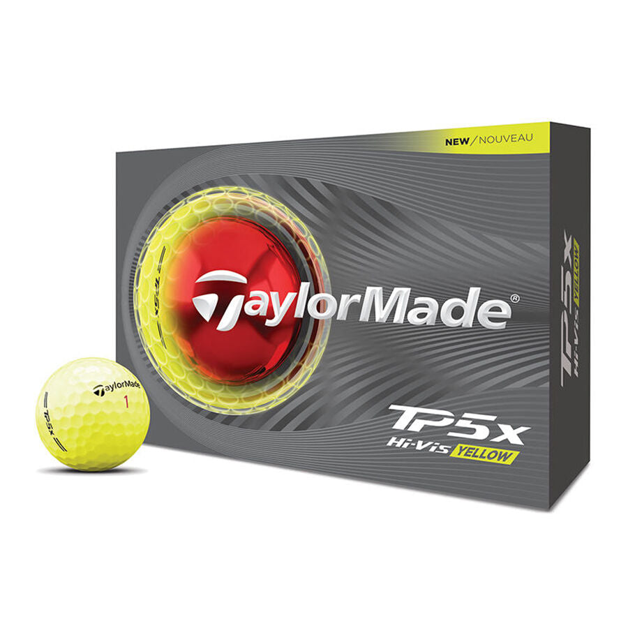 TaylorMade TP5X Golf Balls - Yellow